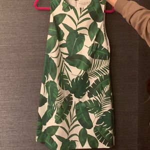 Alice + Olivia Green Coley Sleeveless Mini Dress